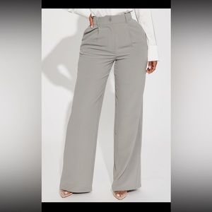 Grey trouser pants